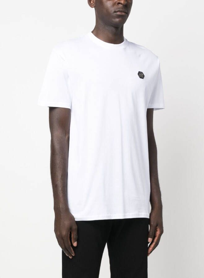 Philipp Plein T-shirt met logopatch Wit