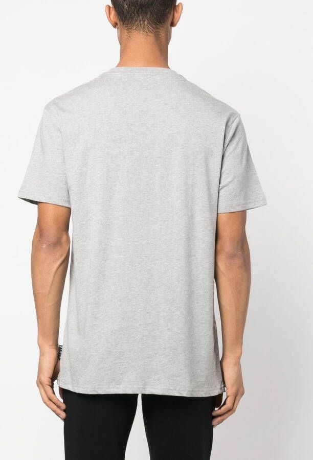 Philipp Plein T-shirt met logoplakkaat Grijs