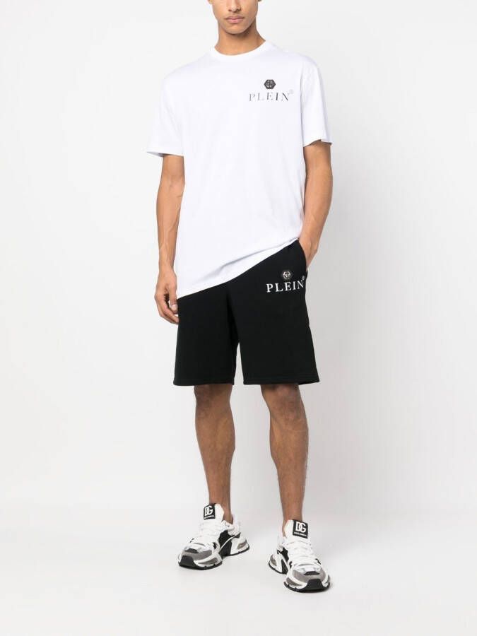 Philipp Plein T-shirt met logoplakkaat Wit