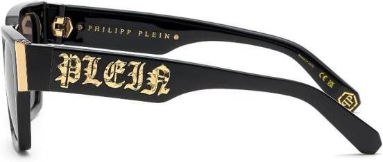 Philipp Plein Zonnebril met vierkant montuur Zwart