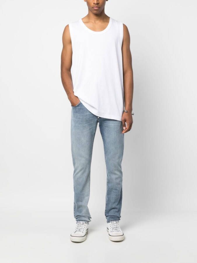 Philipp Plein Jeans met logoplakkaat Blauw