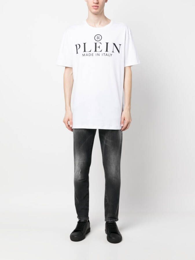 Philipp Plein T-shirt met logoprint Wit