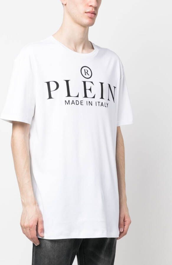 Philipp Plein T-shirt met logoprint Wit