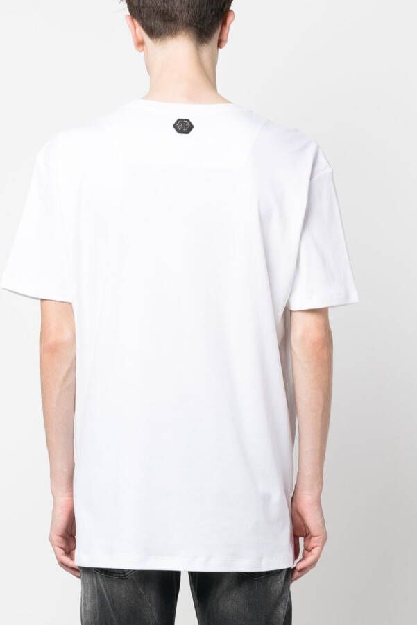Philipp Plein T-shirt met logoprint Wit