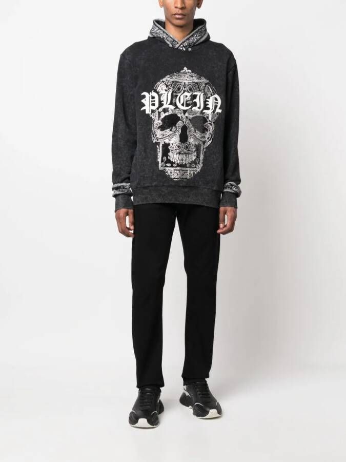 Philipp Plein Hoodie met logoprint Zwart