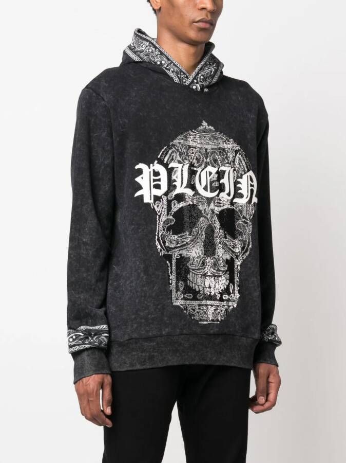 Philipp Plein Hoodie met logoprint Zwart