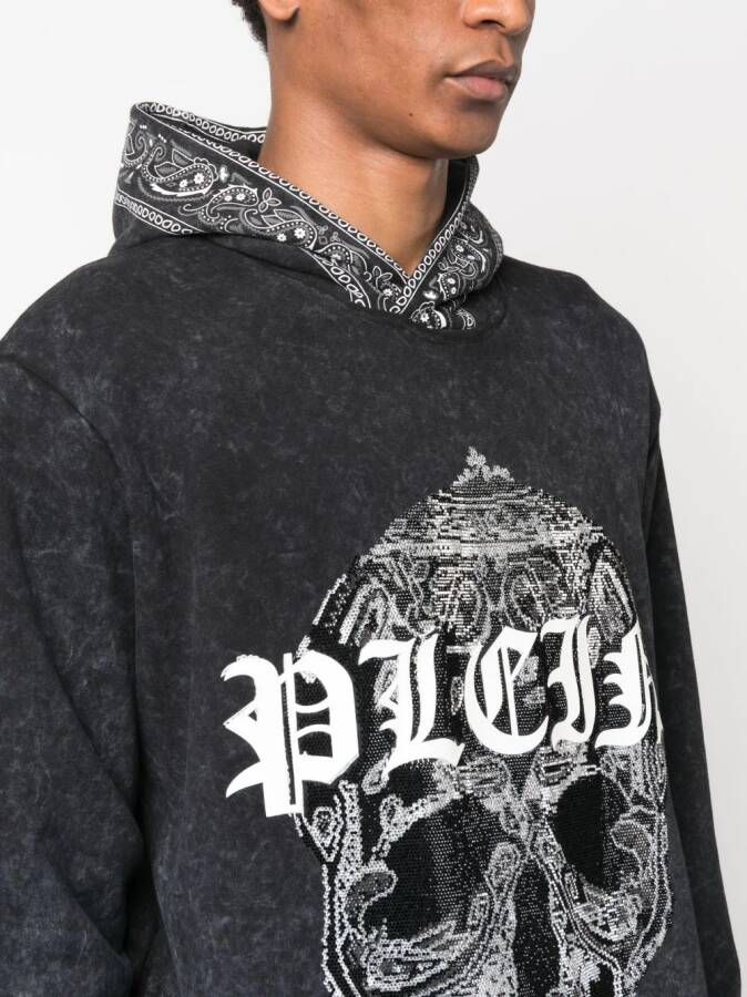 Philipp Plein Hoodie met logoprint Zwart