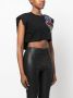 Philipp Plein Cropped T-shirt Zwart - Thumbnail 4