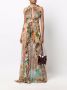 Philipp Plein Maxi-jurk met barokprint Beige - Thumbnail 2