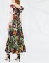 Philipp Plein Maxi-jurk met bloemenprint Zwart - Thumbnail 4