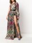Philipp Plein Maxi-jurk met jungleprint Roze - Thumbnail 2