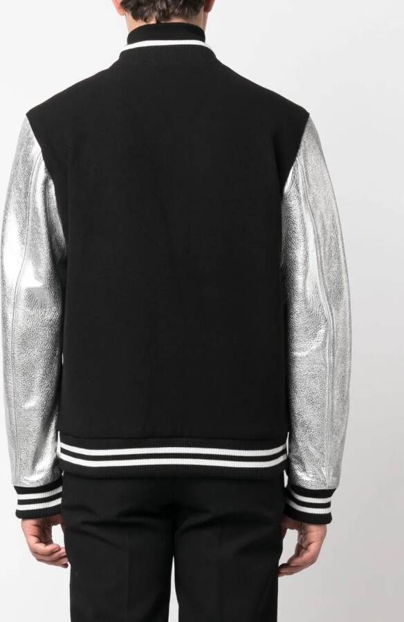 Philipp Plein Metallic bomberjack Zwart