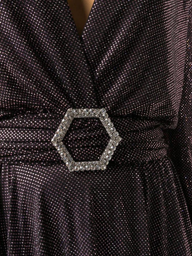 Philipp Plein Metallic jurk Roze