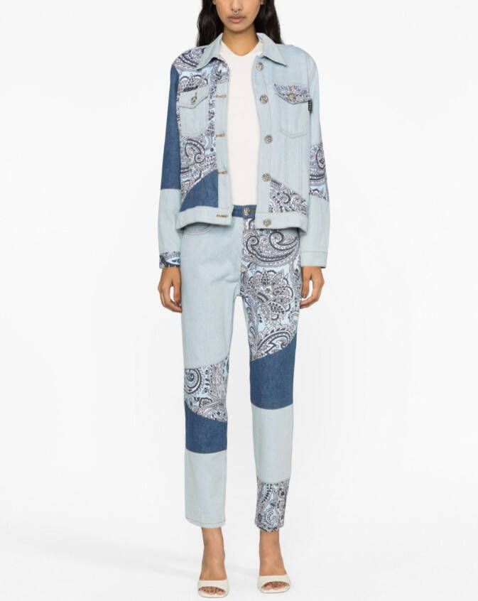 Philipp Plein Straight broek Blauw