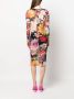 Philipp Plein Midi-jurk met bloemenprint Zwart - Thumbnail 4