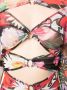 Philipp Plein Midi-jurk met bloemenprint Zwart - Thumbnail 5