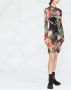 Philipp Plein Mini-jurk met bloemenprint Zwart - Thumbnail 4