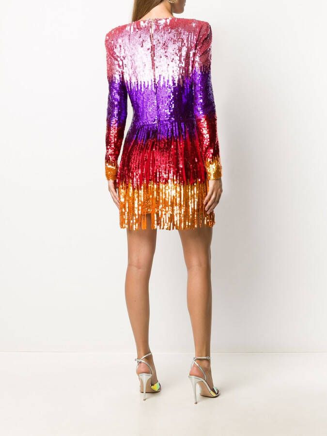 Philipp Plein Mini-jurk met colourblocking Roze