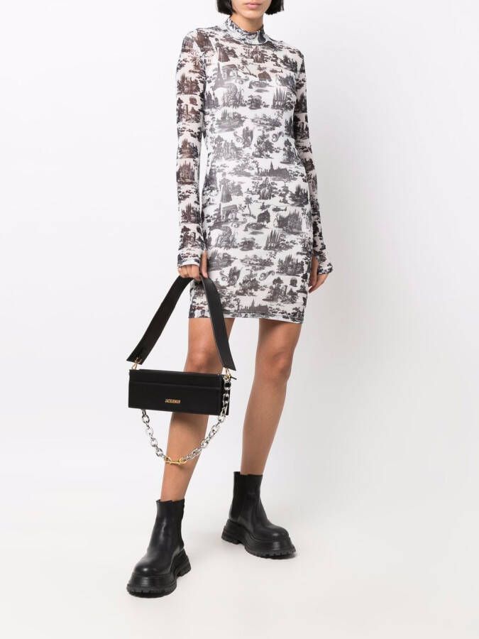 Philipp Plein Mini-jurk met print Wit