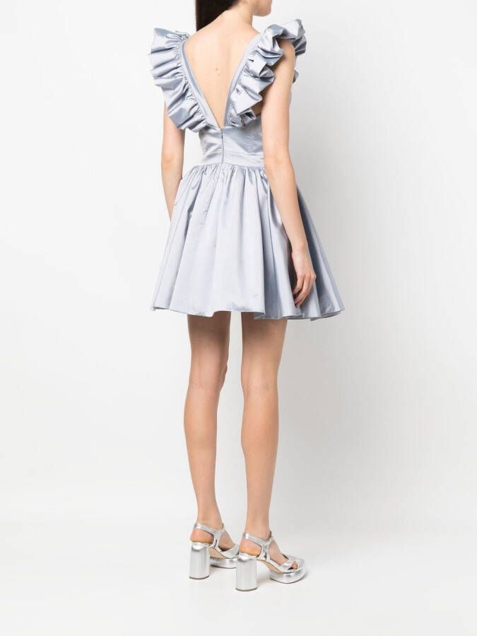 Philipp Plein Mini-jurk met ruches Paars