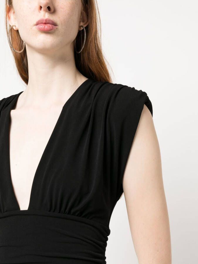 Philipp Plein Mini-jurk met V-hals Zwart