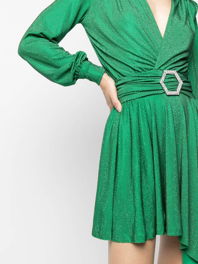 Philipp Plein Mini-jurk verfraaid met kristallen Groen