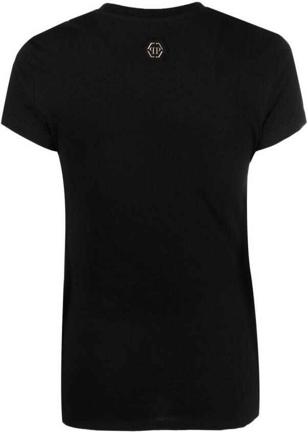 Philipp Plein T-shirt met monogram Zwart