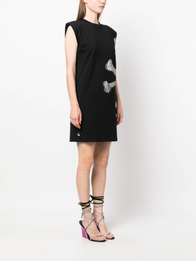Philipp Plein Mouwloze mini-jurk Zwart