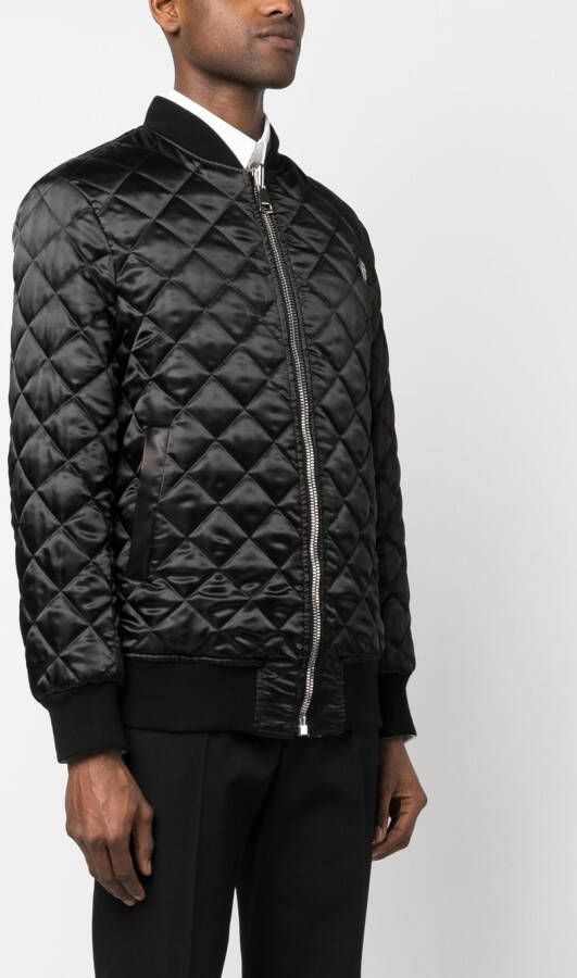 Philipp Plein Omkeerbaar bomberjack Wit