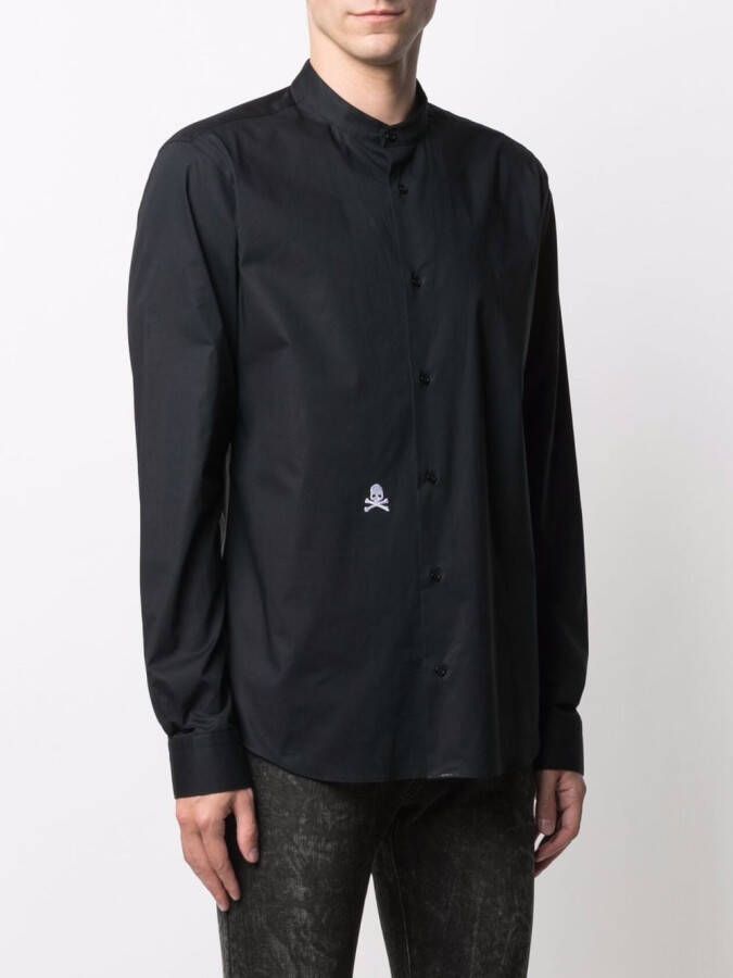 Philipp Plein Overhemd met borduurwerk Zwart