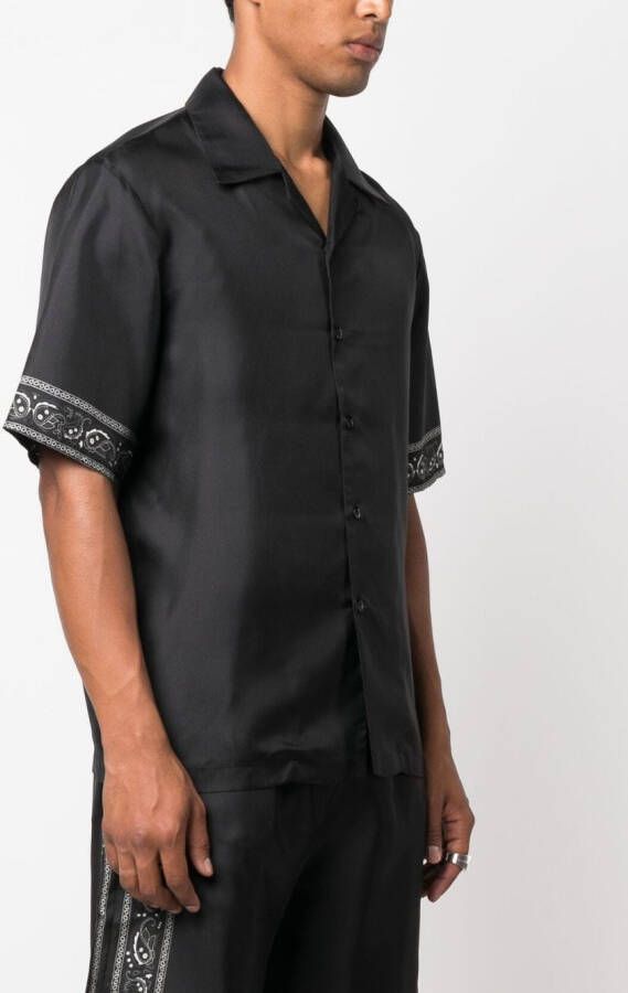 Philipp Plein Overhemd met doodskopprint Zwart