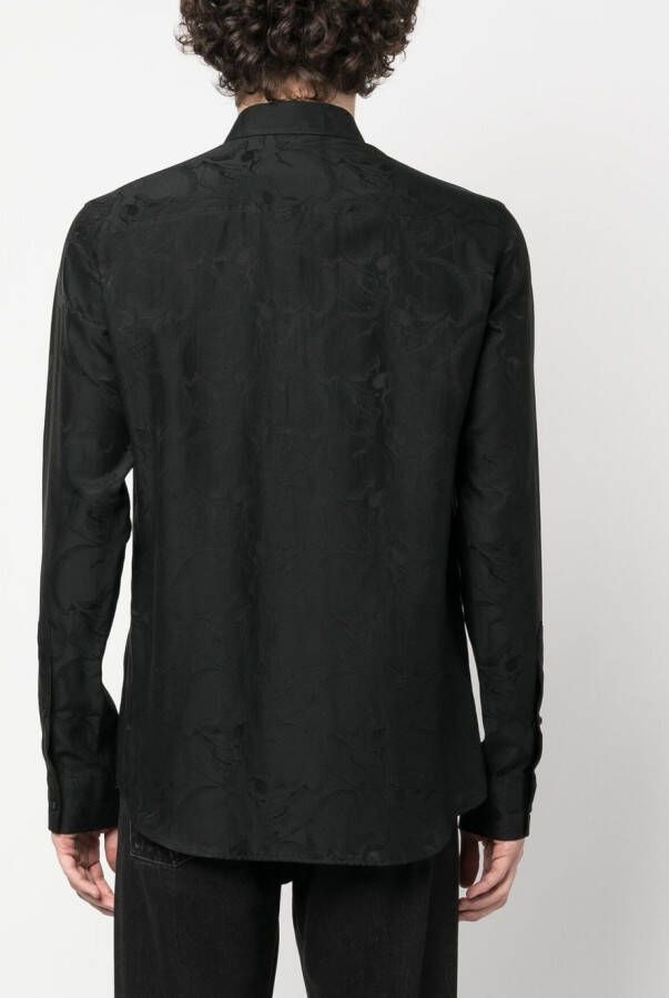 Philipp Plein Overhemd met jacquard Zwart