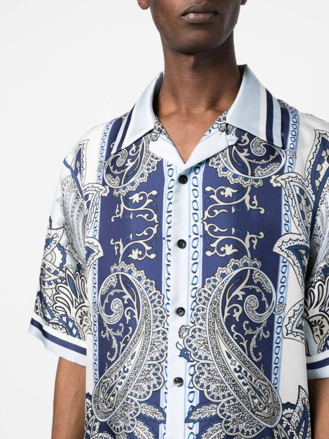 Philipp Plein Overhemd met paisley-print Blauw