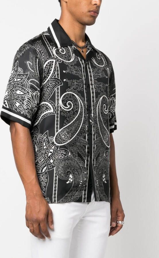 Philipp Plein Overhemd met paisley-print Zwart