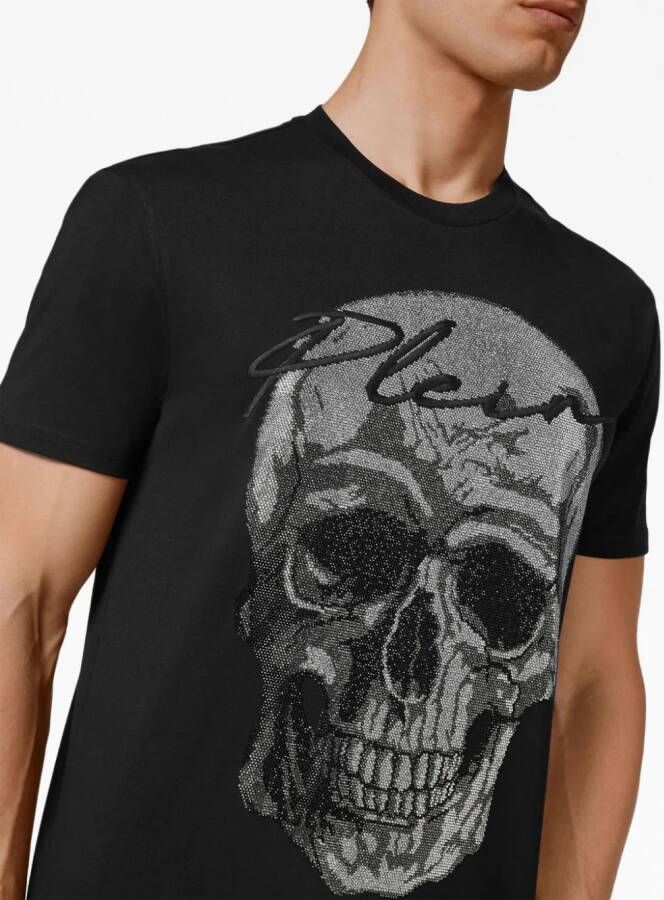 Philipp Plein Overhemd verfraaid met kristallen Zwart