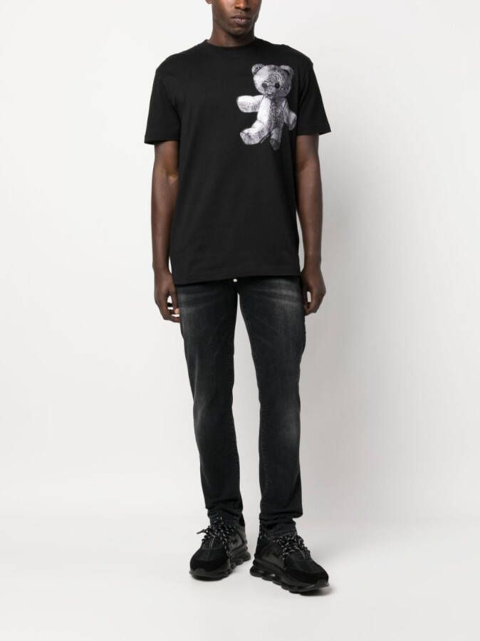 Philipp Plein T-shirt met teddybeerprint Zwart