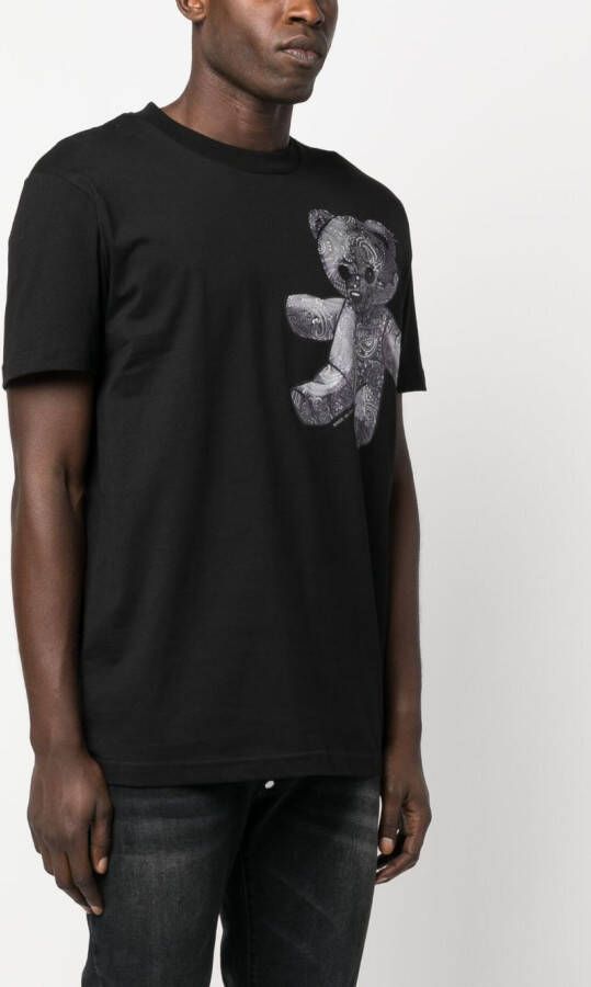 Philipp Plein T-shirt met teddybeerprint Zwart
