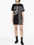 Philipp Plein T-shirtjurk met paisley-print Zwart - Thumbnail 2