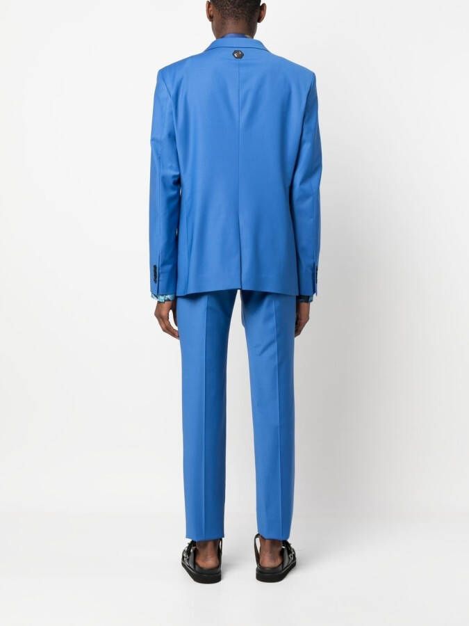 Philipp Plein Pak met enkele rij knopen Blauw