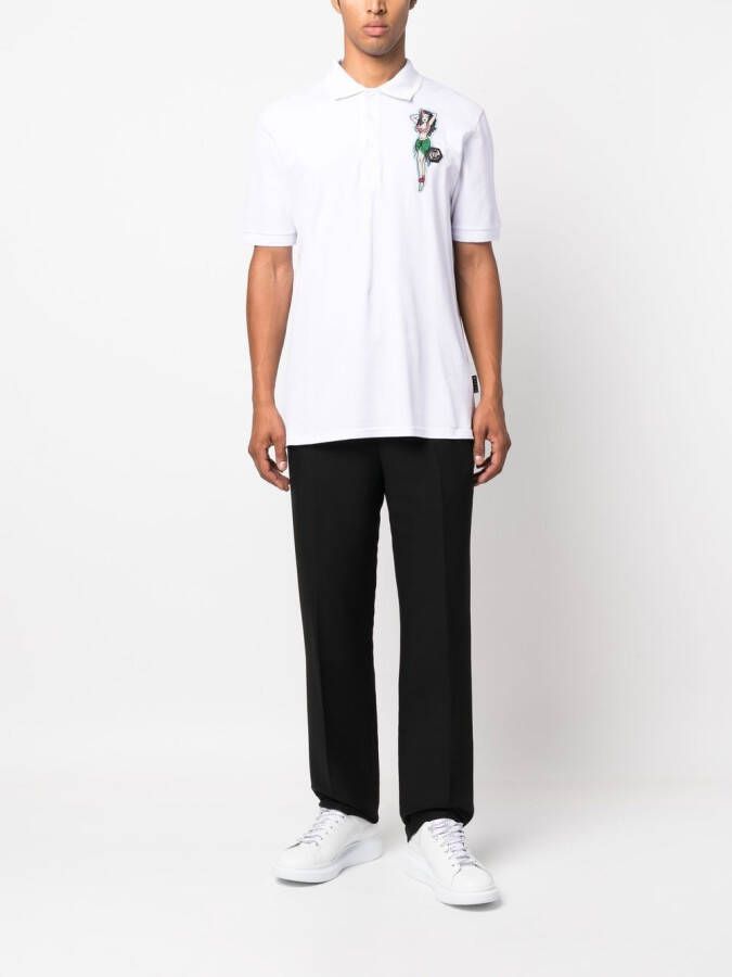 Philipp Plein Poloshirt met borduurwerk Wit