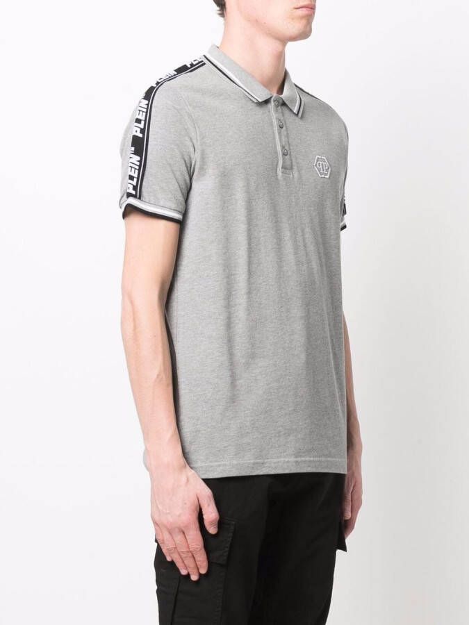 Philipp Plein Poloshirt met geborduurd logo Grijs