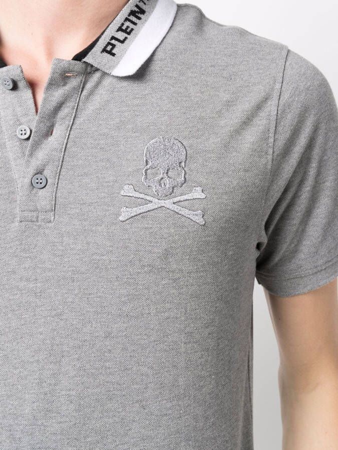 Philipp Plein Poloshirt met geborduurd logo Grijs