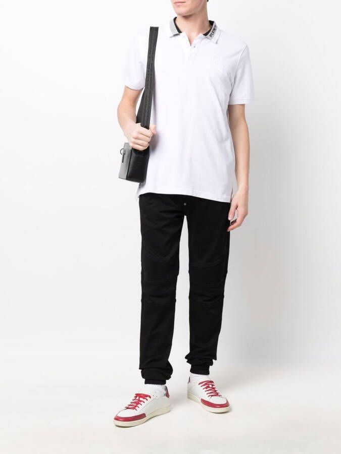 Philipp Plein Poloshirt met geborduurd logo Wit