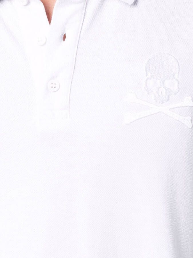 Philipp Plein Poloshirt met geborduurd logo Wit