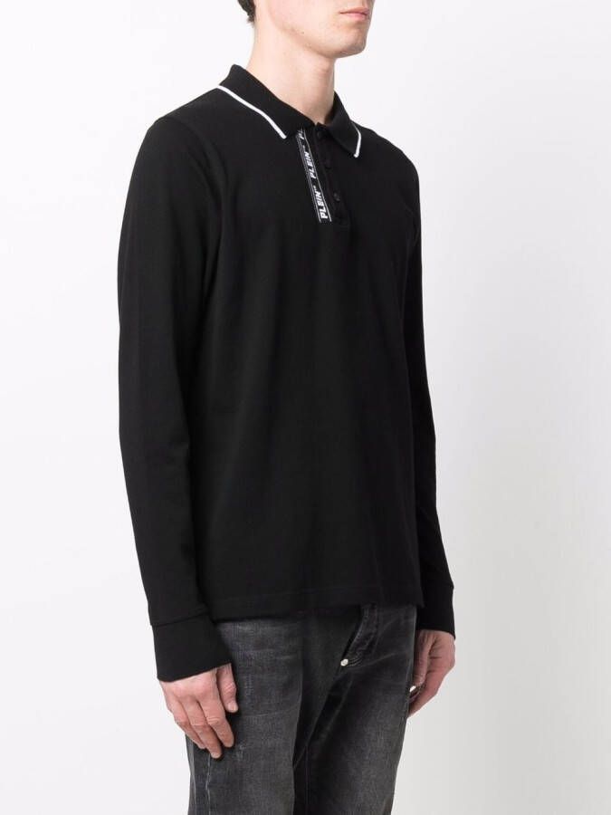 Philipp Plein Poloshirt met geborduurd logo Zwart
