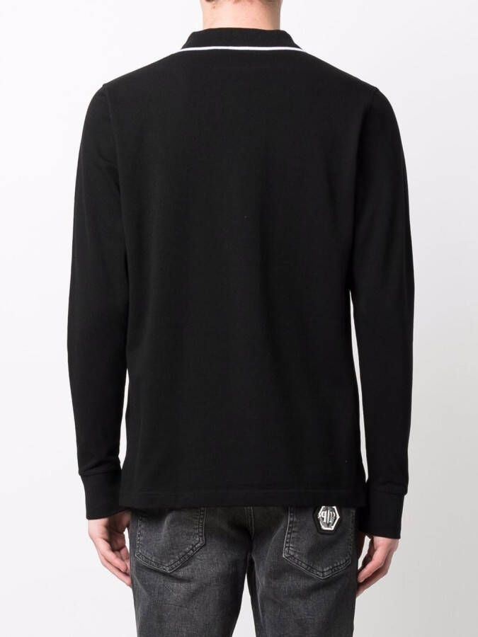 Philipp Plein Poloshirt met geborduurd logo Zwart
