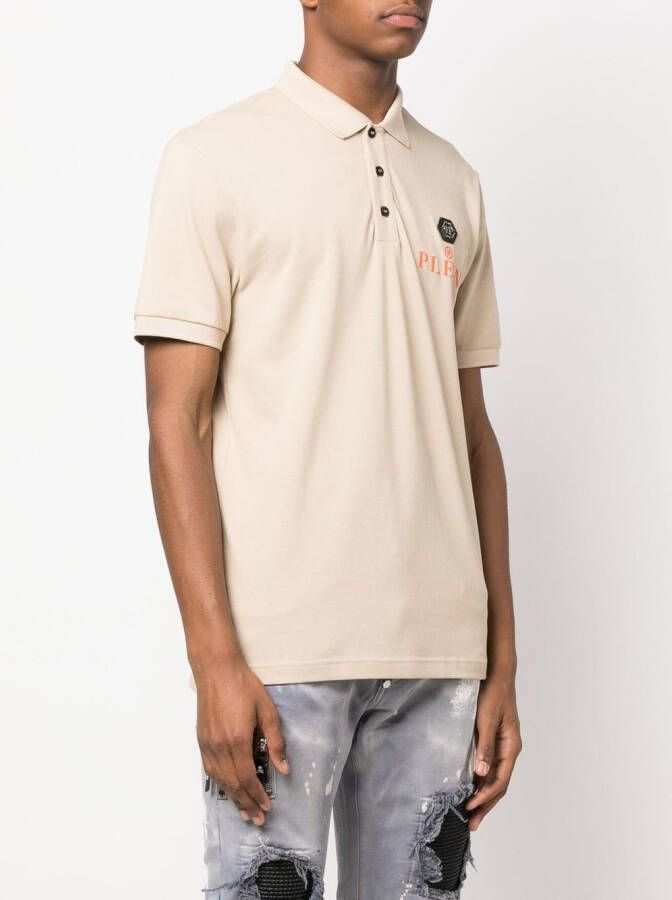 Philipp Plein Poloshirt met korte mouwen Beige