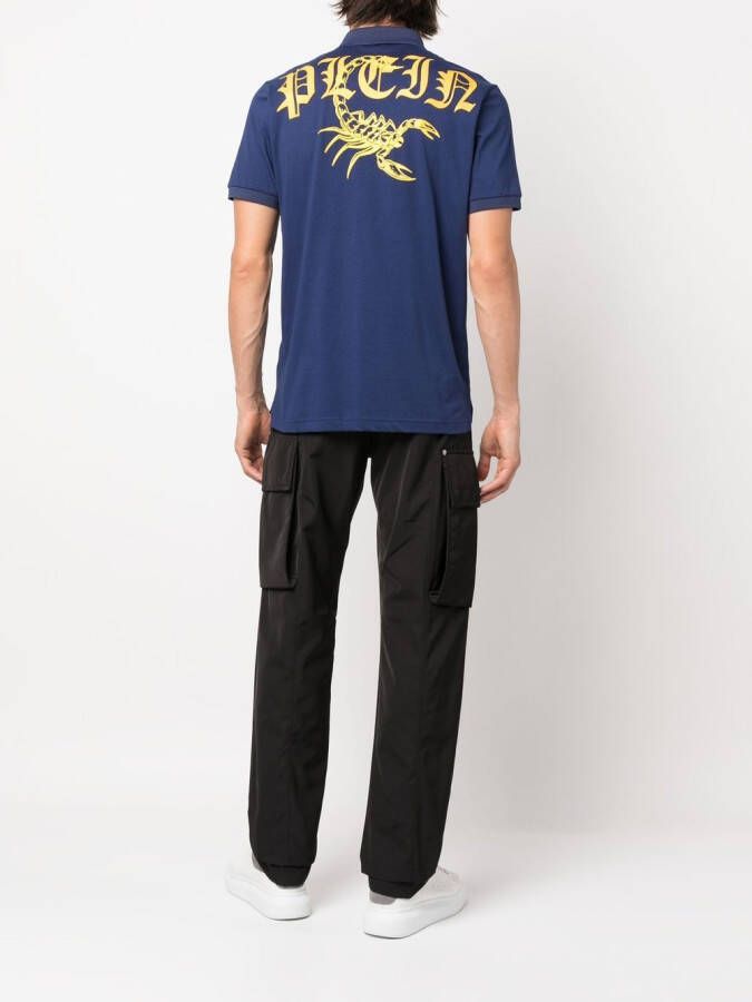 Philipp Plein Poloshirt met korte mouwen Blauw