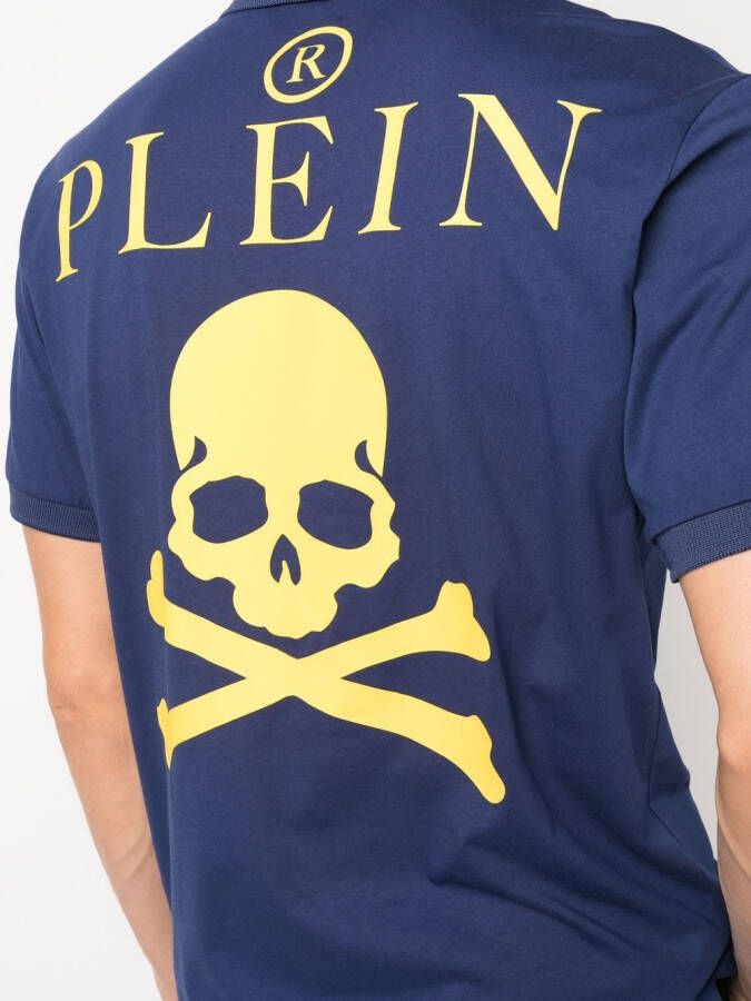 Philipp Plein Poloshirt met korte mouwen Blauw