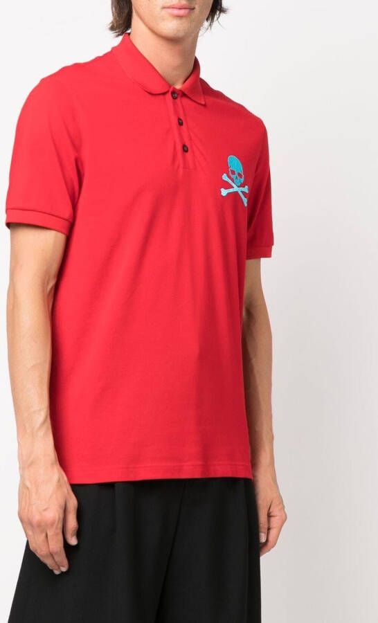 Philipp Plein Poloshirt met korte mouwen Rood